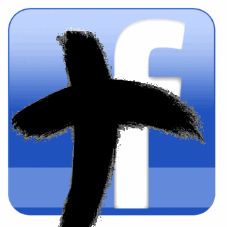 Facebook Logo with Ashes