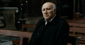 Melville alone at mass