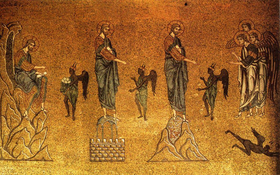 Mosaic of the Temptations of Christ (St. Mark's Basilica, Venica, Italy)