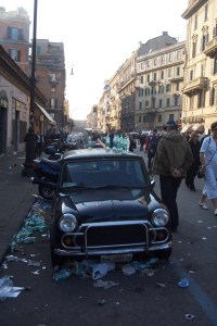 Streets of Rome during the events
