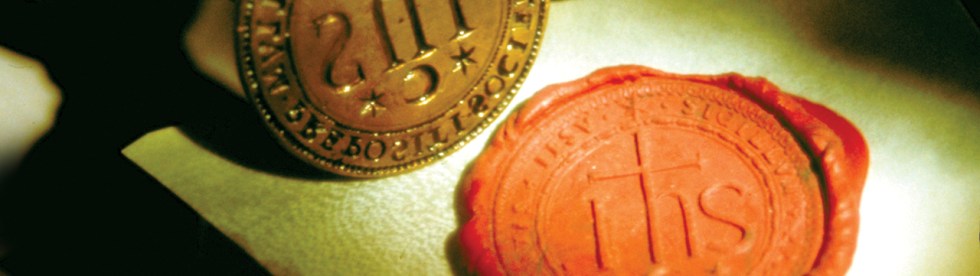 The seal of the Society of Jesus (http://www.scranton.edu/about/jesuit-tradition/index.shtml)