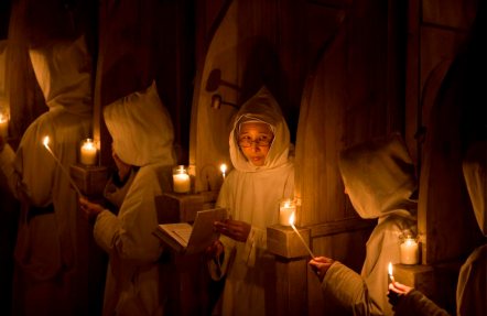 Monastic Nun in Chapel at Livingston Manor, NY
