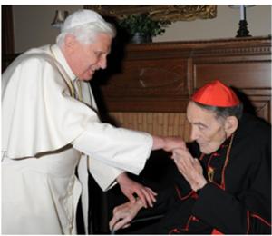Pope Benedict Meeting Avery Dulles, SJ on his visit to NY