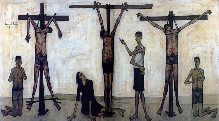 Bernard Buffet - LA PASSION DU CHRIST, 1951 oil on canvas RESIZED