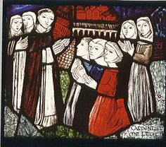 Women received into the first Dominican Monastery in 1207 by St. Dominic in Prouille, France. 