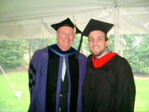 Fr. John Baldovin, SJ (L) with Mike Avery