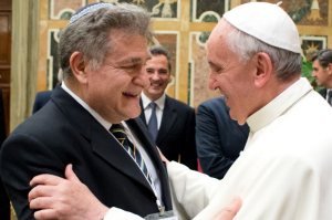 Rabbi Abraham Skorka with Pope Francis