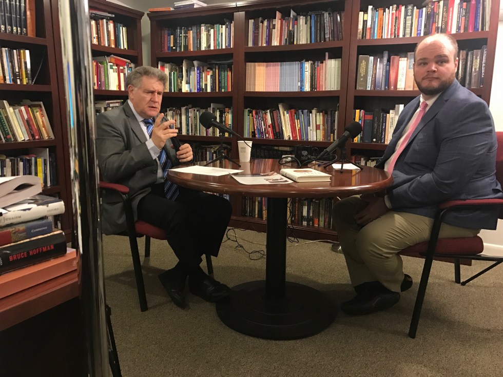 Rabbi Abraham Skorka speaks with Prof. Stephen Okey